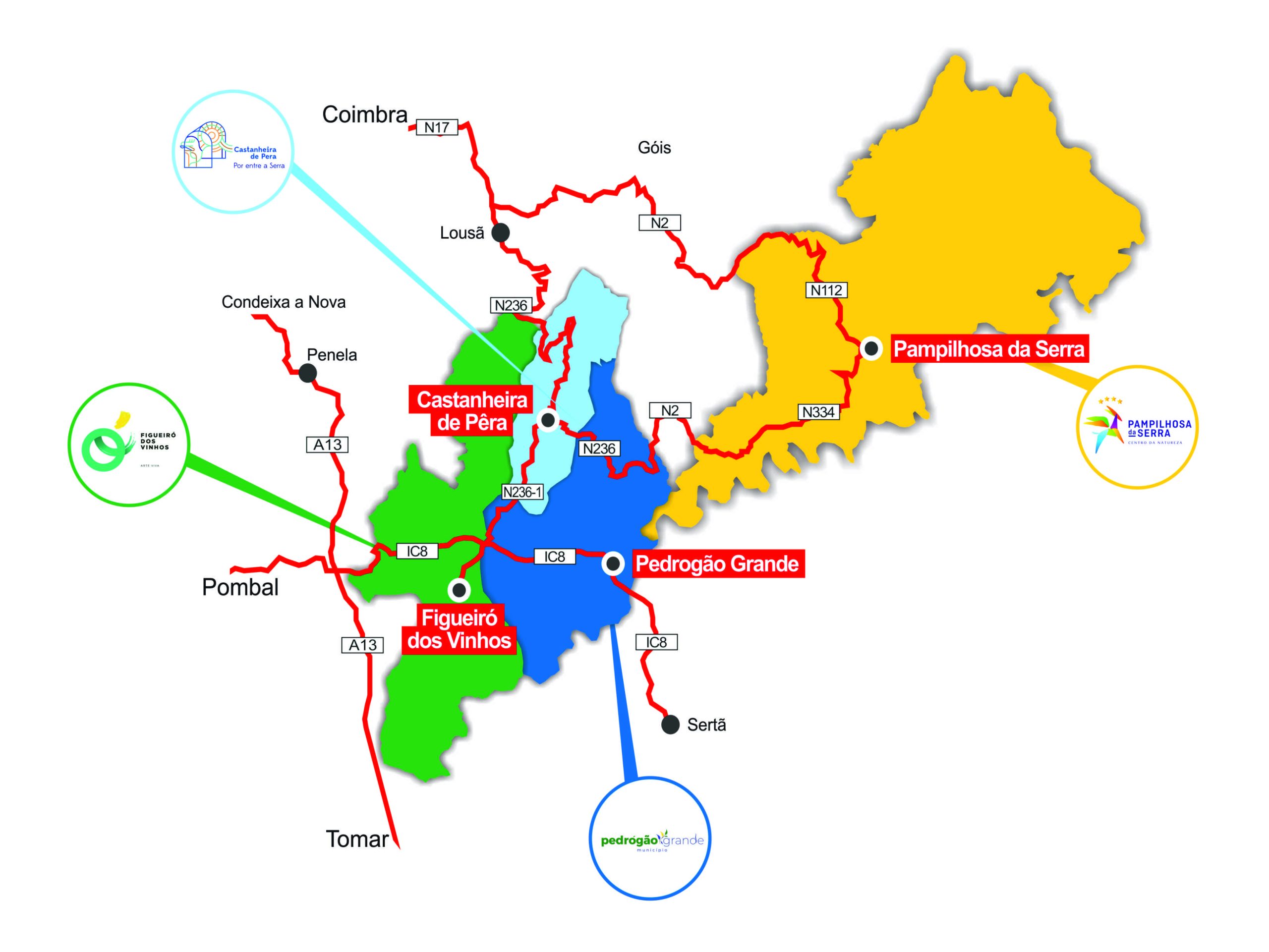 Mapa Atualizado da Pinhais do Zêzere
